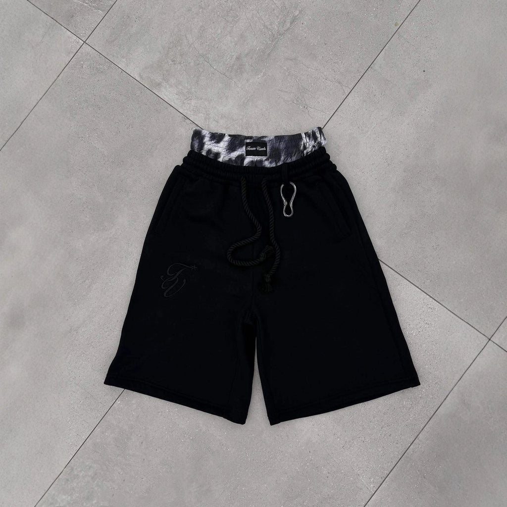 Men's Double Waistband Cropped Casual Shorts