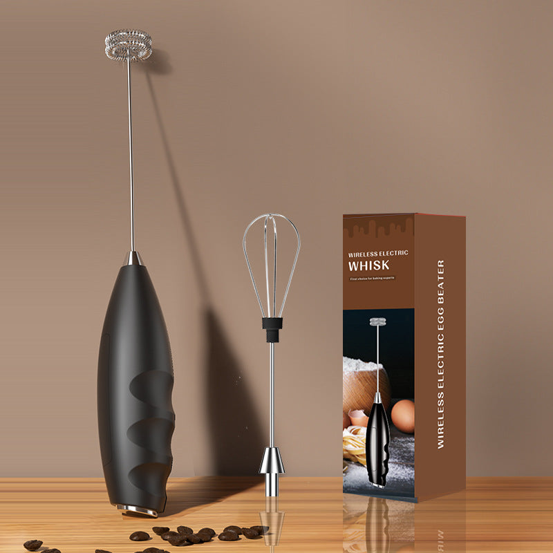 Handheld Electric Milk Frother Rechargeable Foam Maker teemdrop