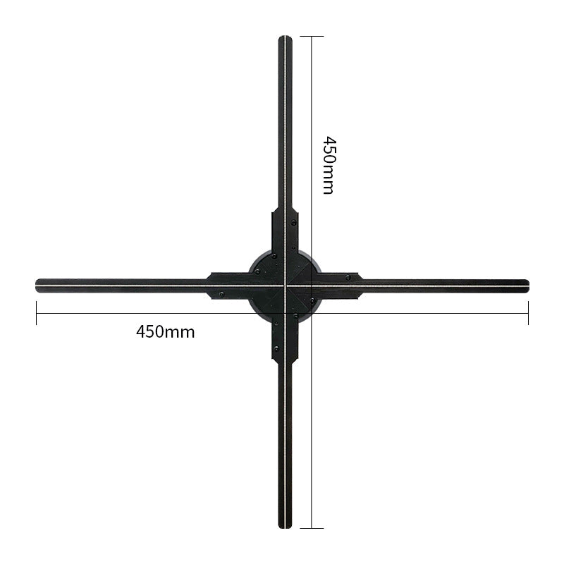 45cm 3D Holographic LED Display Fan