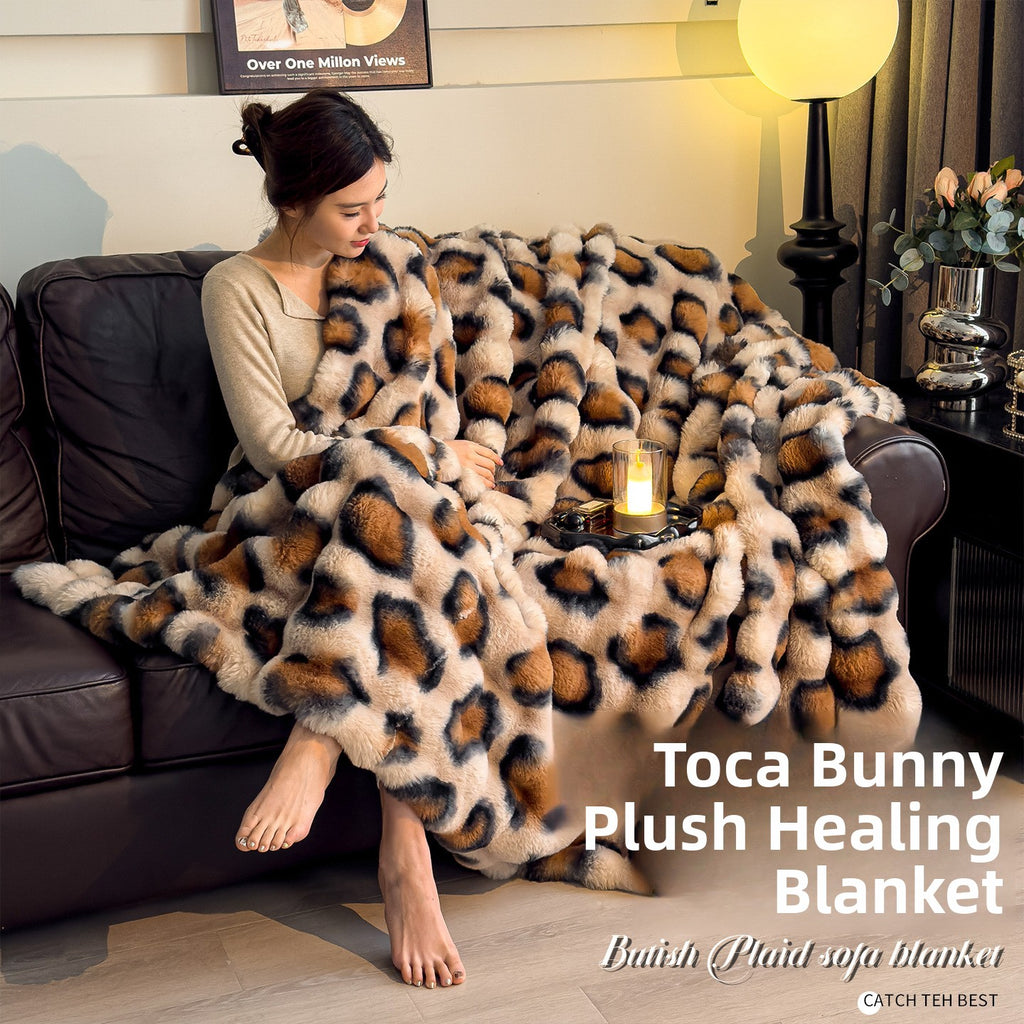 Plush milk velvet blanket teemdrop