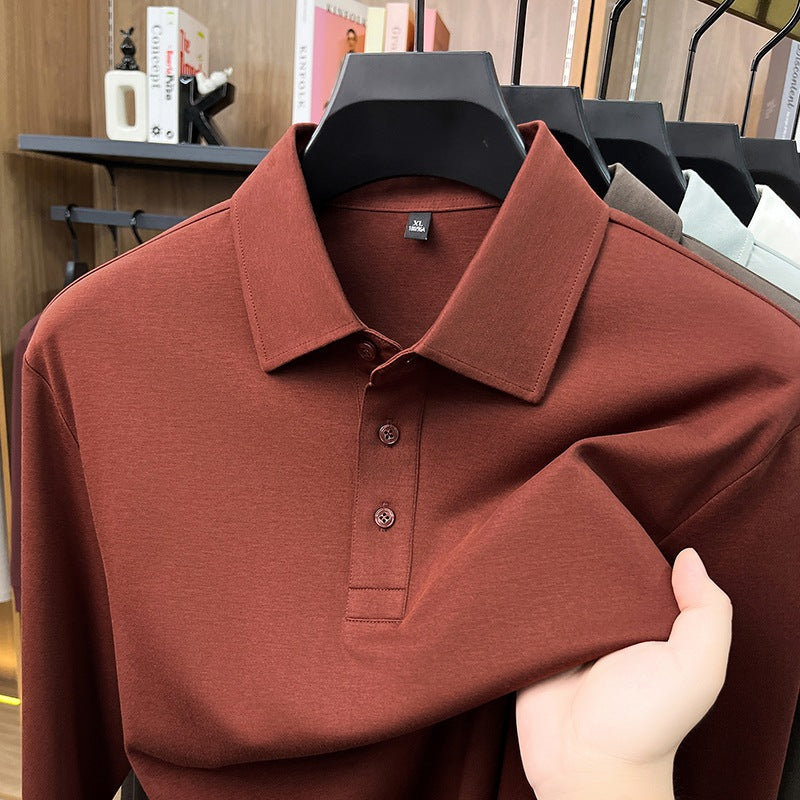 Mens Long Sleeve Polo Shirt