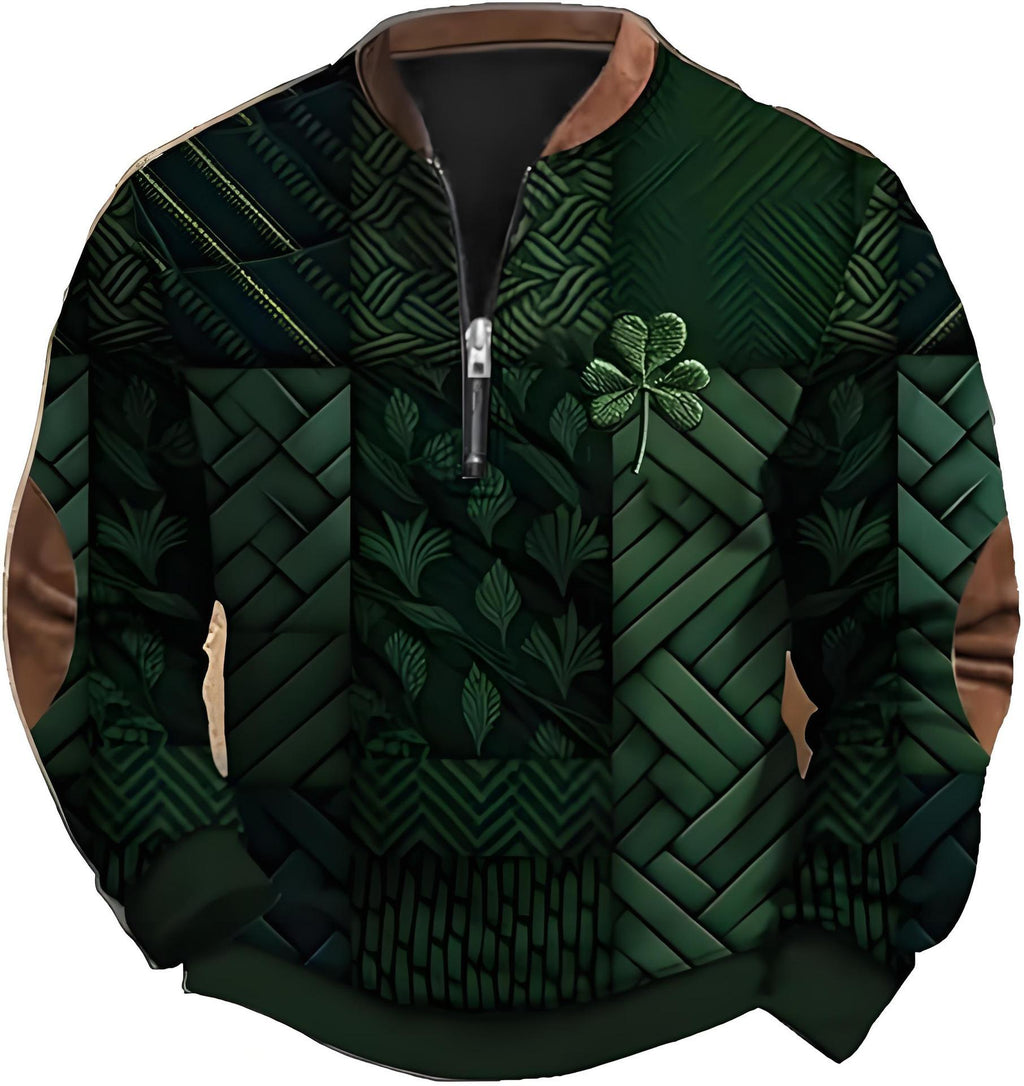 Fashion half-zip men's sport shirt