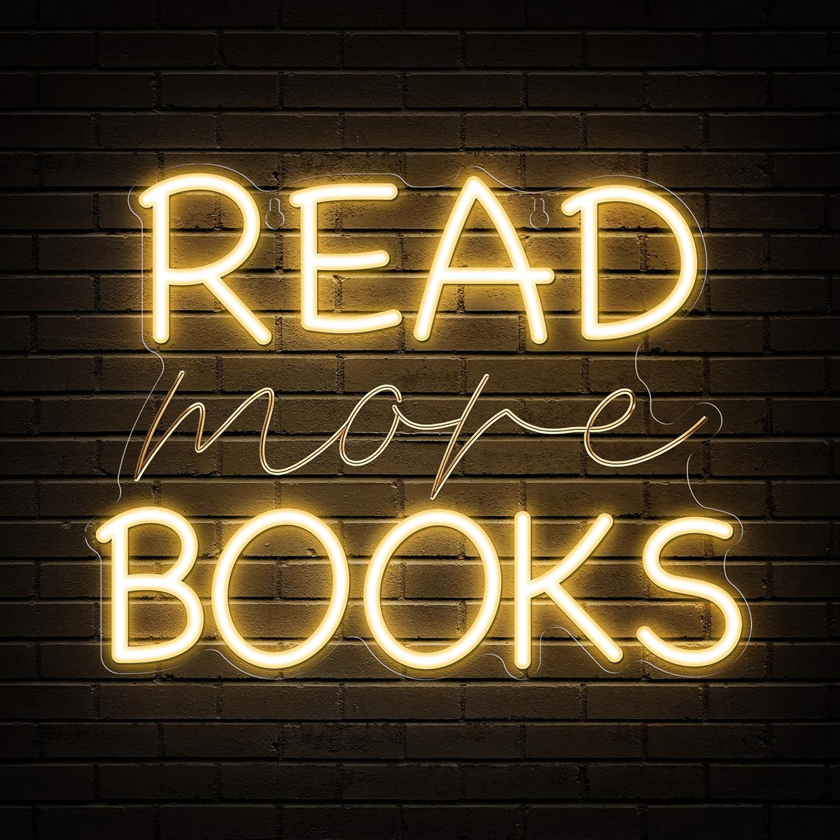 Dimmable LED Reading Neon Sign Wall Decor Light teemdrop