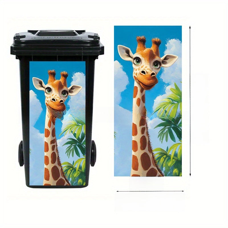 Self-Adhesive Waterproof Vinyl Trash Can Sticker teemdrop