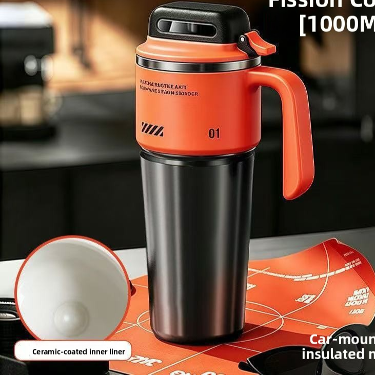 Giant Ice Cup with Large Capacity and Straw