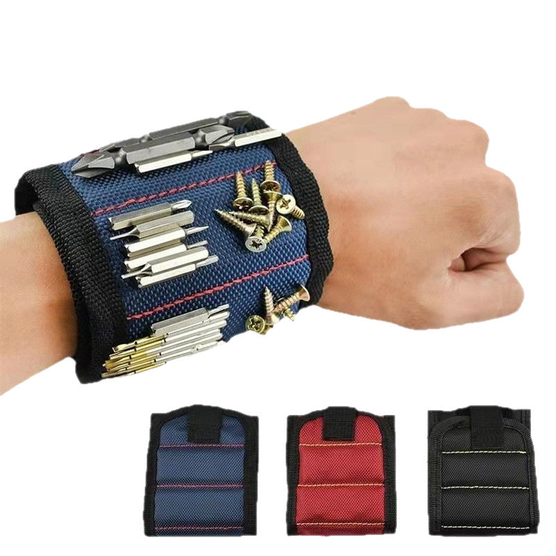 Powerful Magnetic Wrist Strap for Screws and Nails Woodworking Tool
