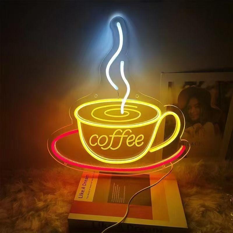 USB Powered LED Neon Light Bar Cafe Bar Home Party Wall Hanging Decorative Lamp teemdrop