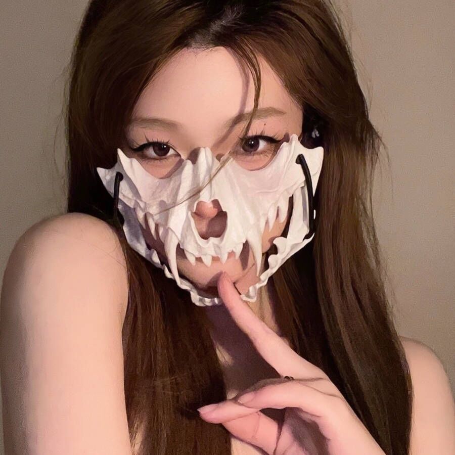Halloween Second Dimension Half Face Mask