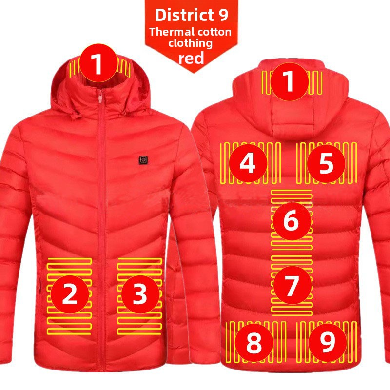 Mens Electric Heating Cotton Jacket