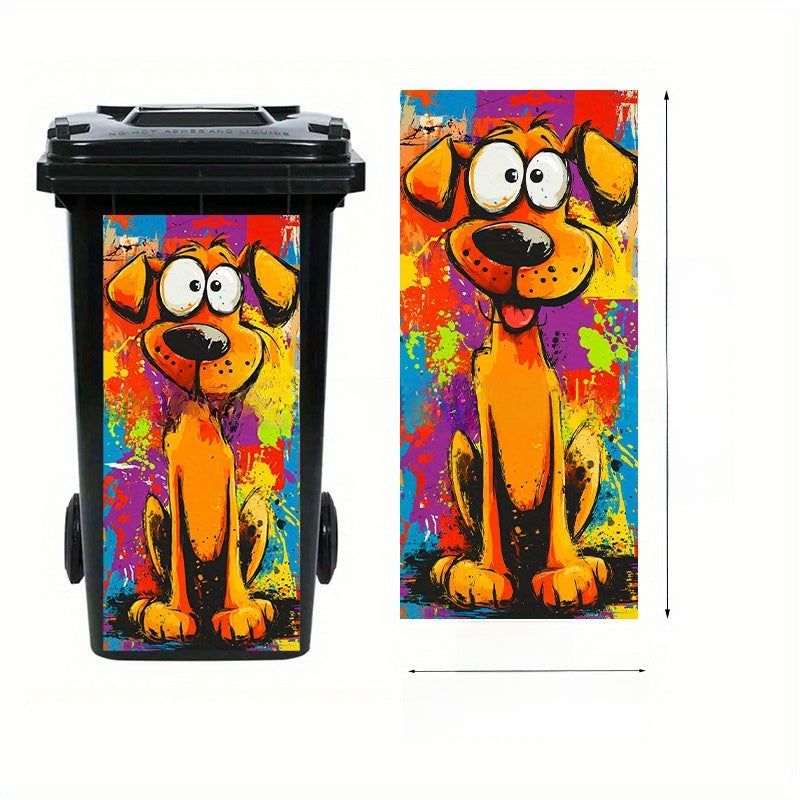 Self-Adhesive Waterproof Vinyl Trash Can Sticker teemdrop