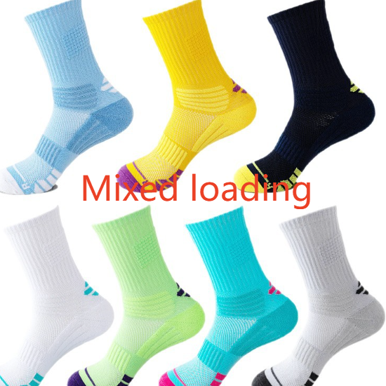 Shock-absorbing high-top sports socks teemdrop