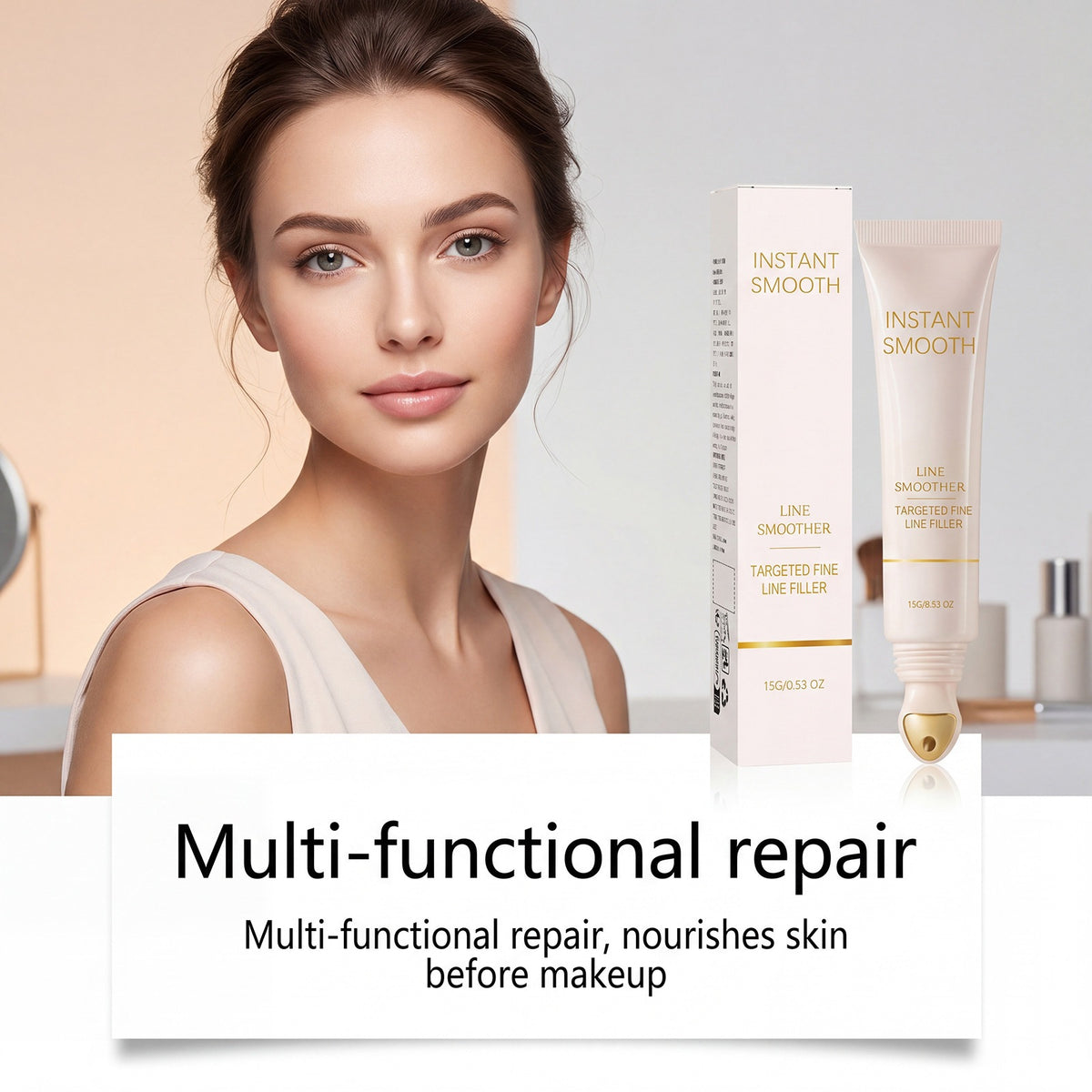 Skin-smoothing and complexion-evening makeup primer teemdrop