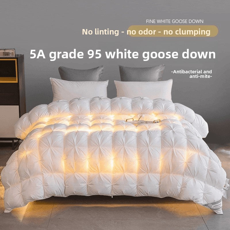 Premium White Goose Down Duvet for All Seasons
