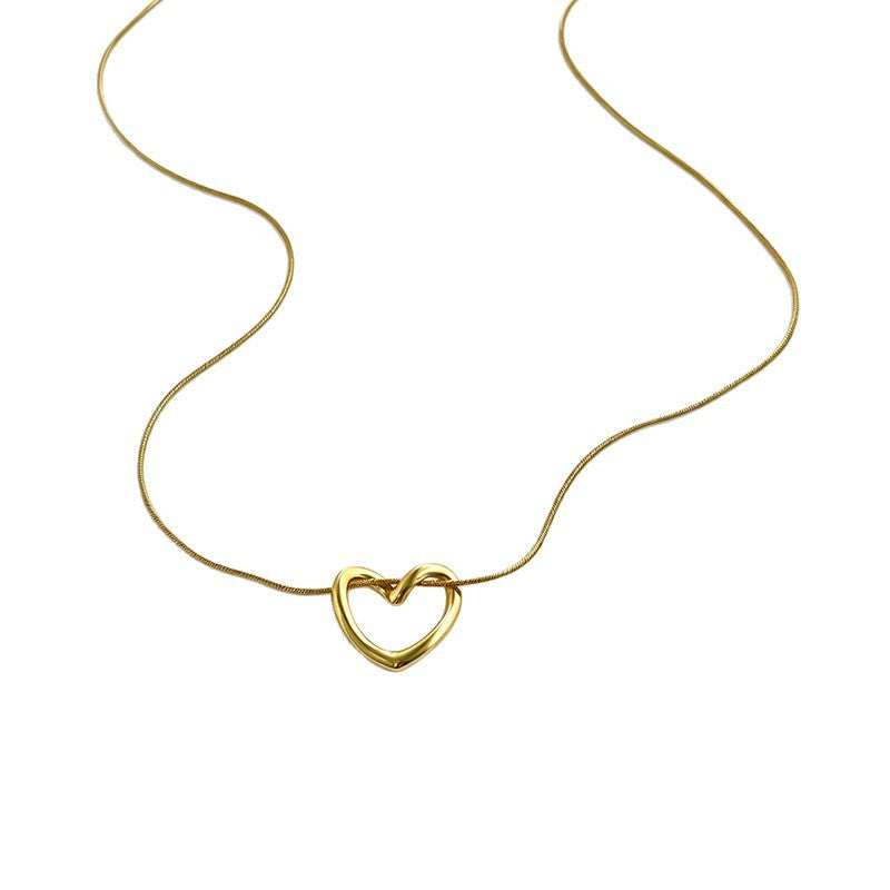 Love heart clavicle chain teemdrop