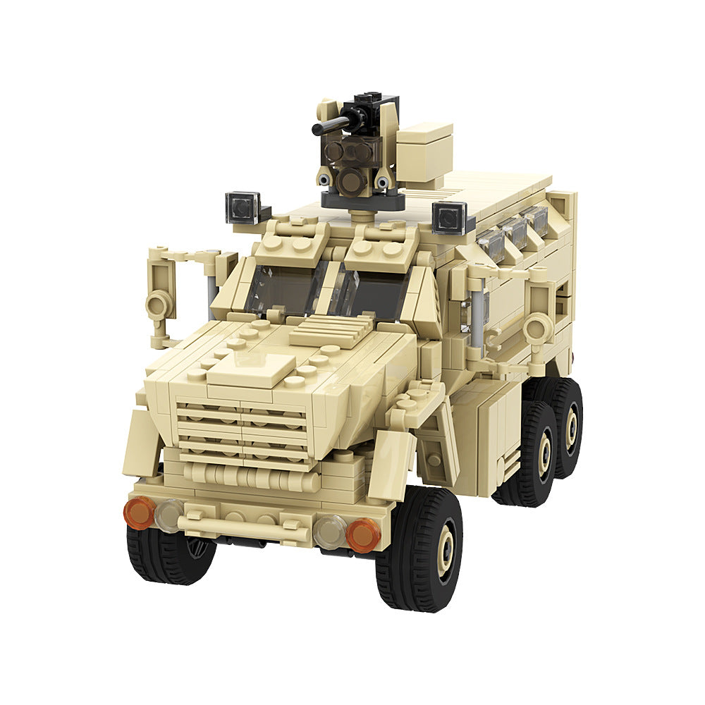 Caiman Anti-Mine Ambush Protection Vehicle Building Block Set Military Display Model teemdrop