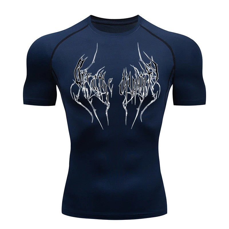 Men's Short Sleeve Compression Running T-Shirt teemdrop