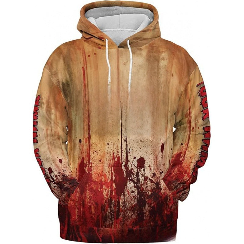 Men's long-sleeved pullover hoodie