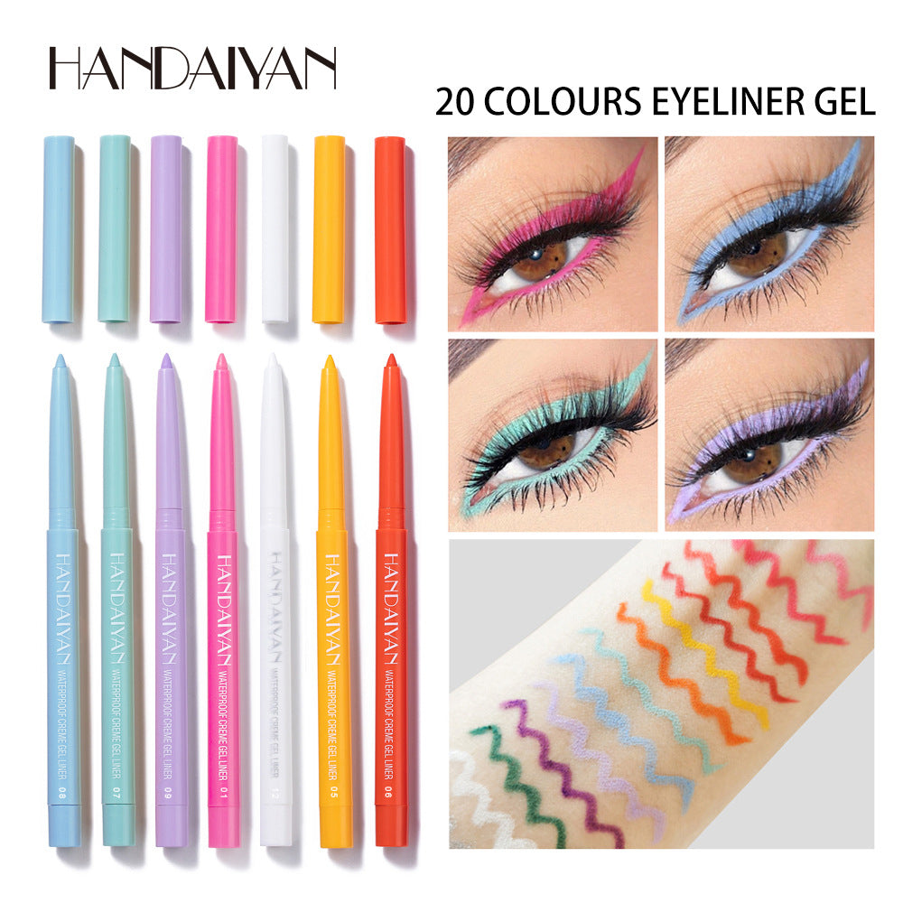Colorful Waterproof Eyeliner Gel Pen teemdrop
