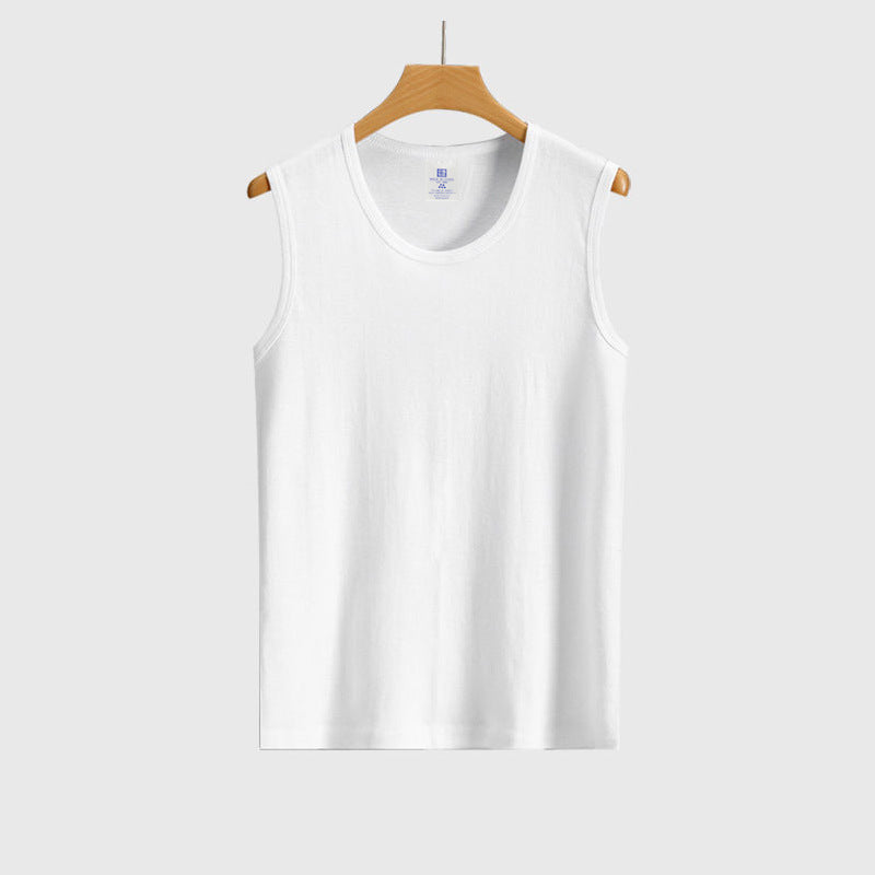 Men's Solid Color Sleeveless Breathable Sports Gym Fitness Vest teemdrop