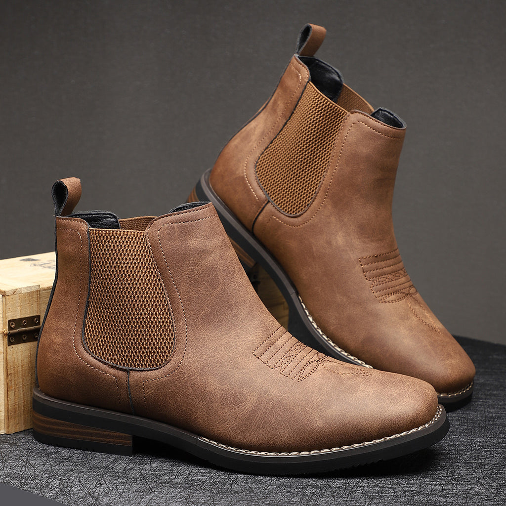 Men's Chelsea Style Mid-Calf Boots teemdrop