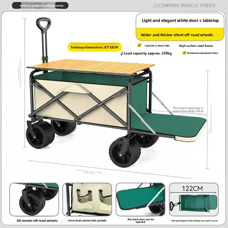 Outdoor folding trolley teemdrop