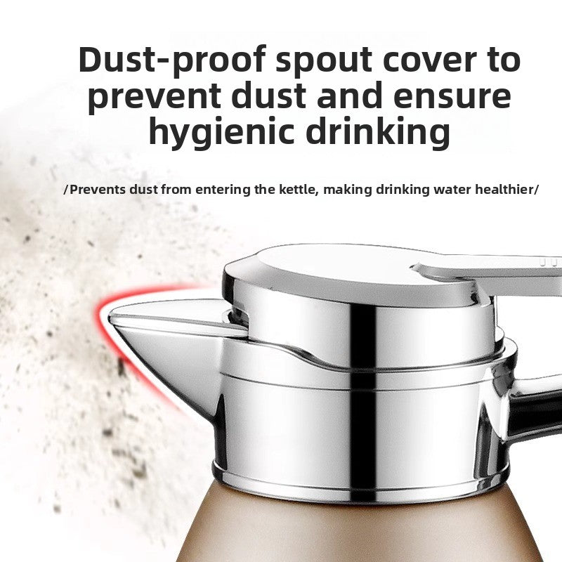 European Style Stainless Steel Vacuum Insulated Kettle teemdrop