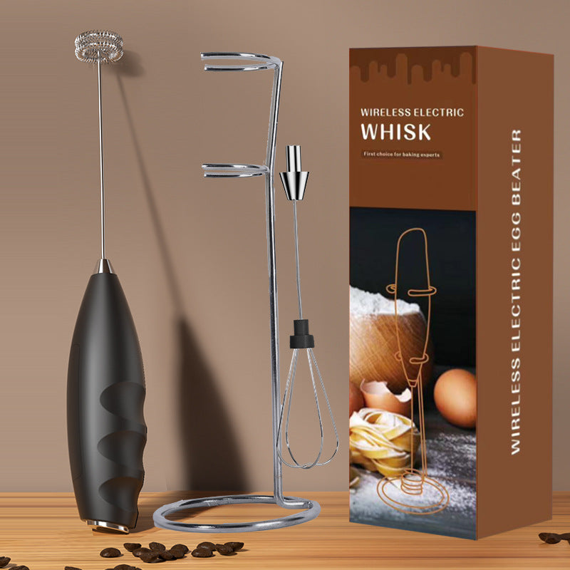 Handheld Electric Milk Frother Rechargeable Foam Maker teemdrop