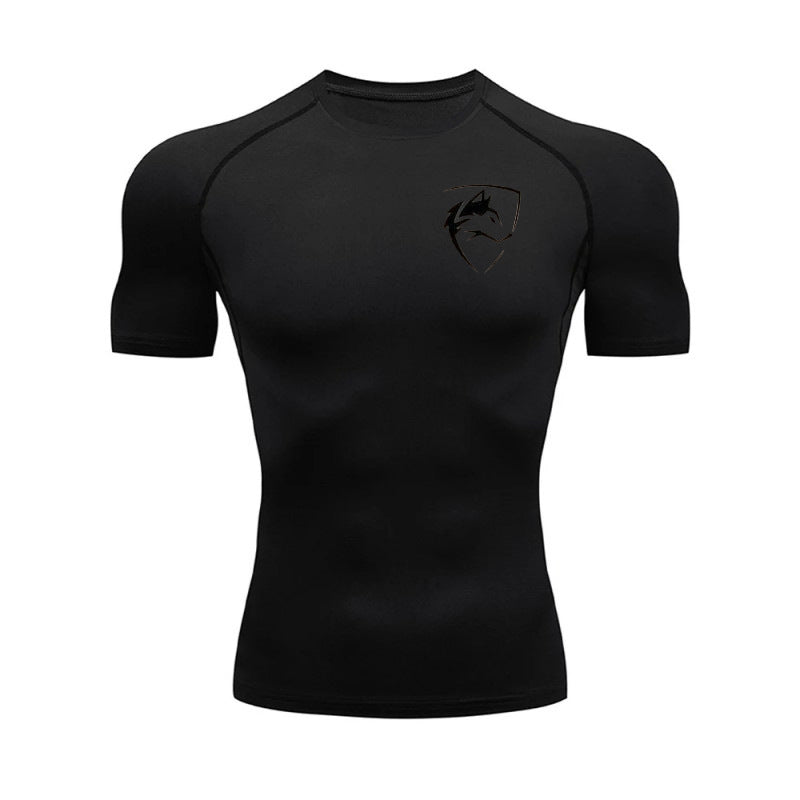 Men?s Compression Running T-Shirt Quick Dry Slim Fit Short Sleeve Gym Sportswear teemdrop