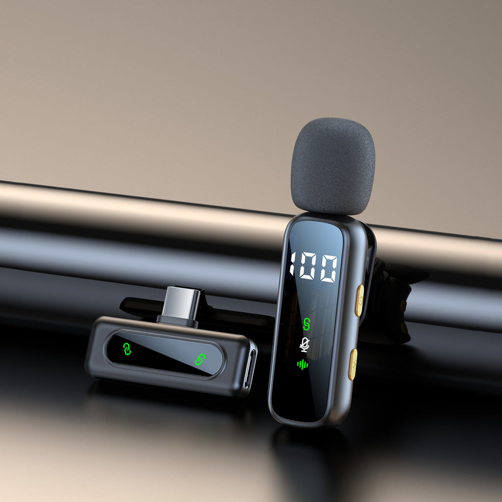 Wireless lapel microphone