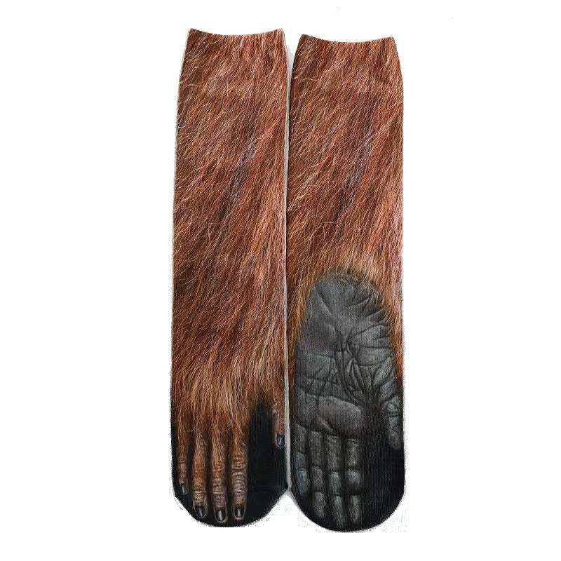 Animal Paw Print Novelty Socks