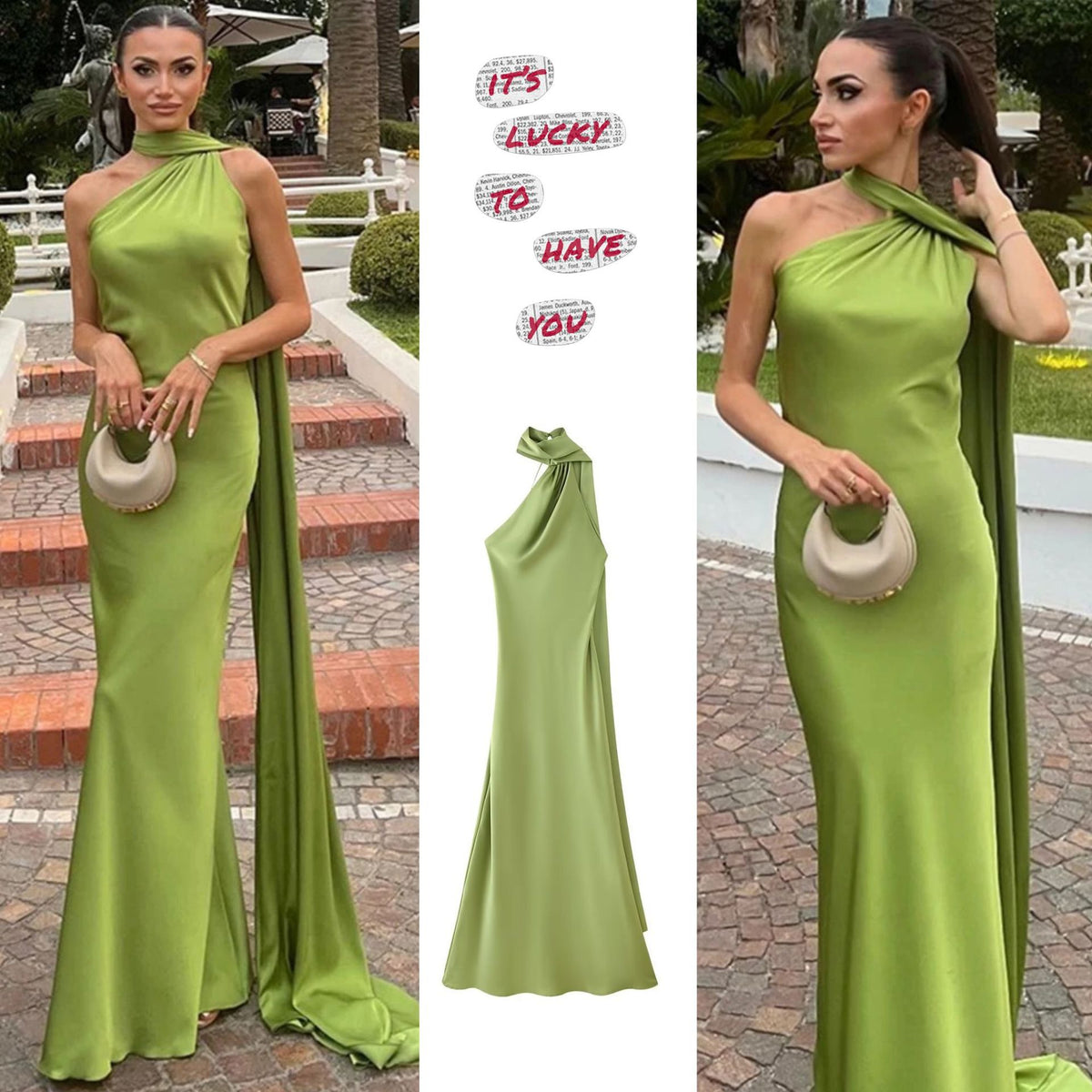 Elegant Halter Backless Slim Long Dress