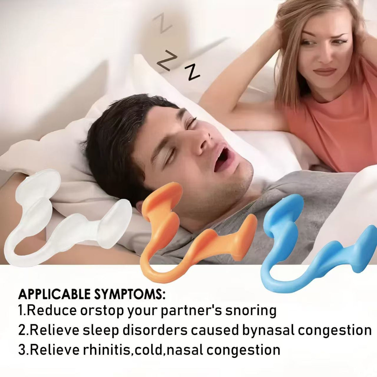 Mini Silicone Anti-Snoring Nose Clip