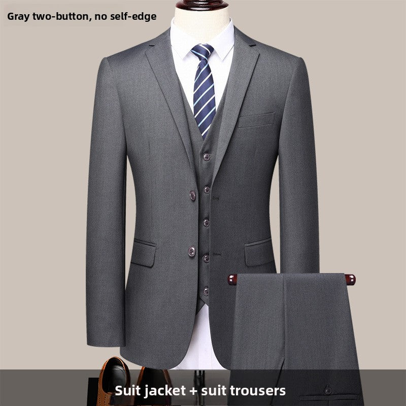 Men Slim Fit Notch Lapel Suit teemdrop