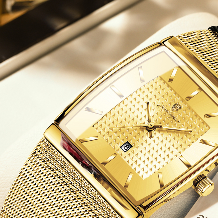 Ultra-Thin Men's Square Quartz Watch teemdrop