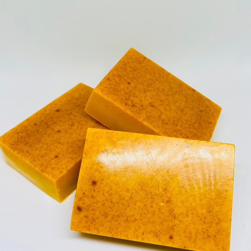 Turmeric Lemon Cold Process Handmade Soap teemdrop
