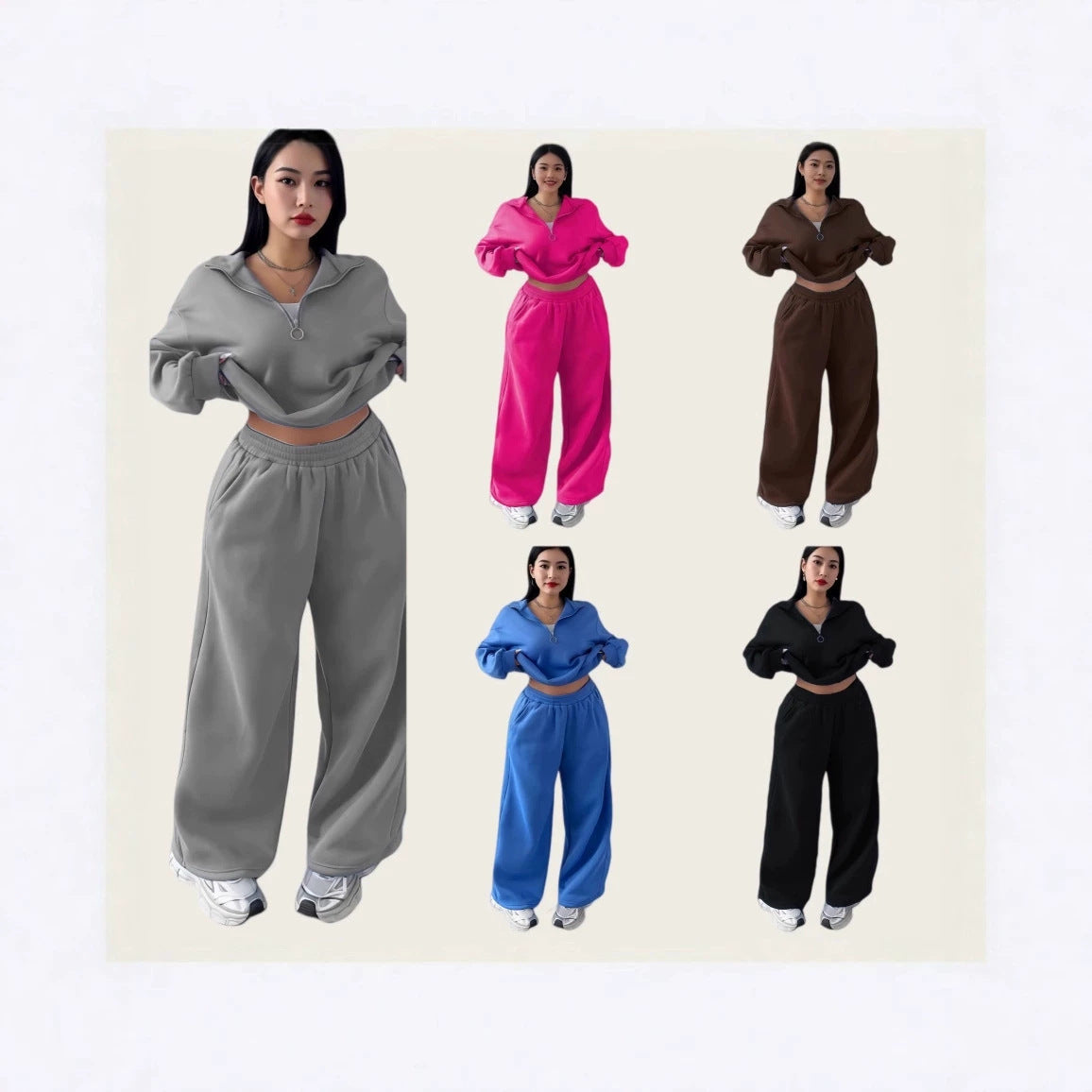 T-shirt and high-waisted pants set