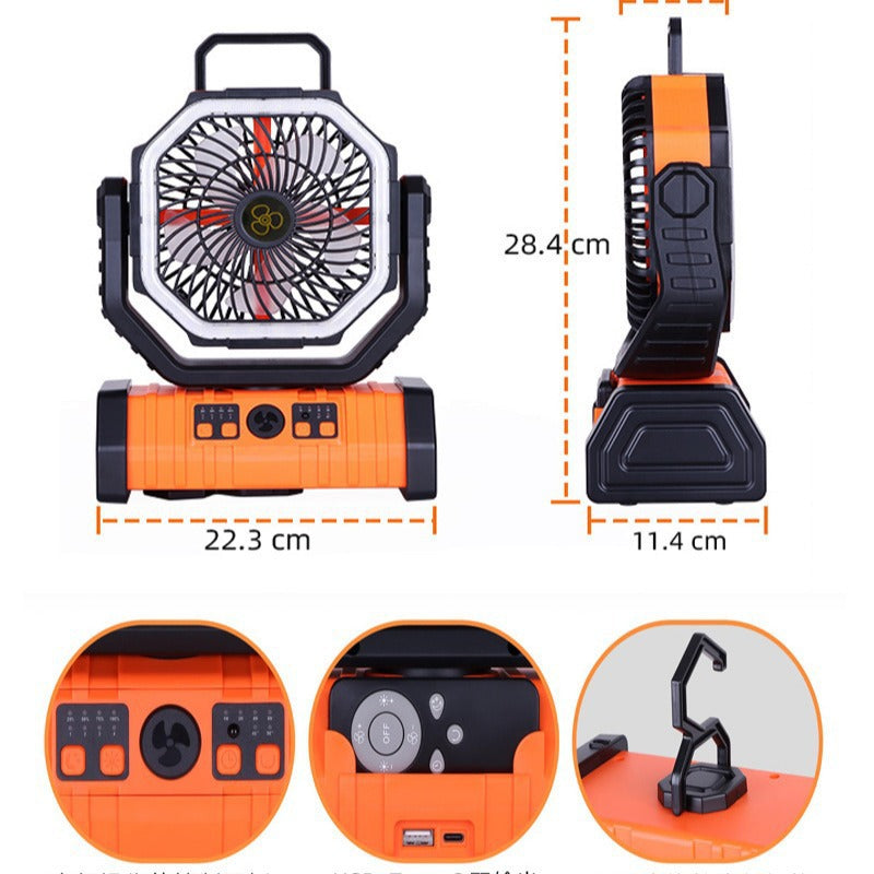Portable Rechargeable Magnetic Water Mist Fan teemdrop