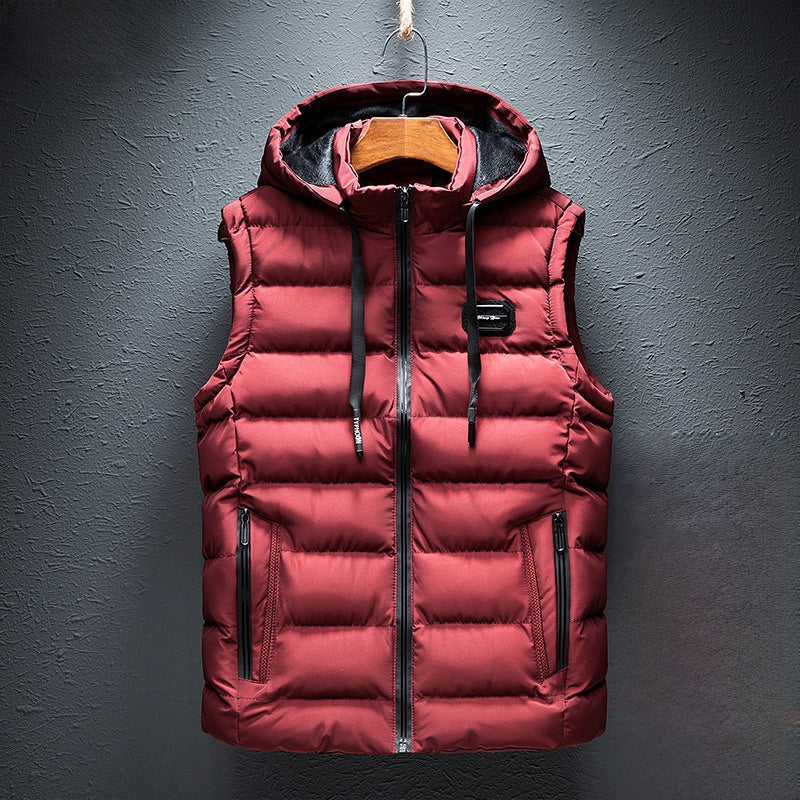 Mens Fleece-Lined Cotton Vest