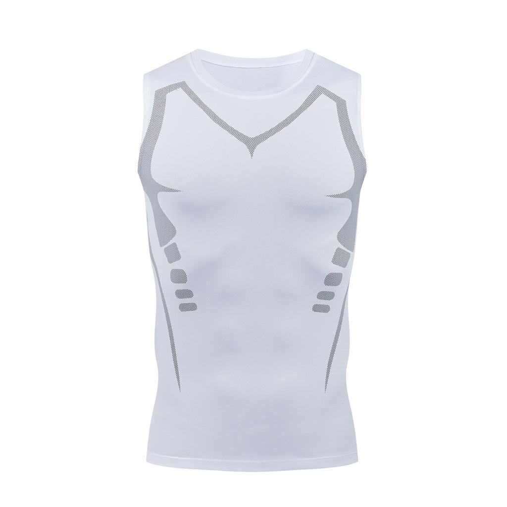 Mens Quick-Dry Breathable Fitness Vest