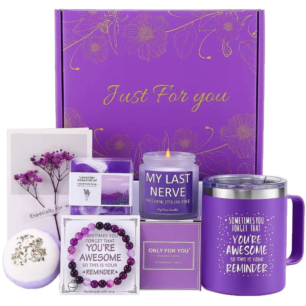 Aromatherapy Candle Soap Bath Gift Set for Women