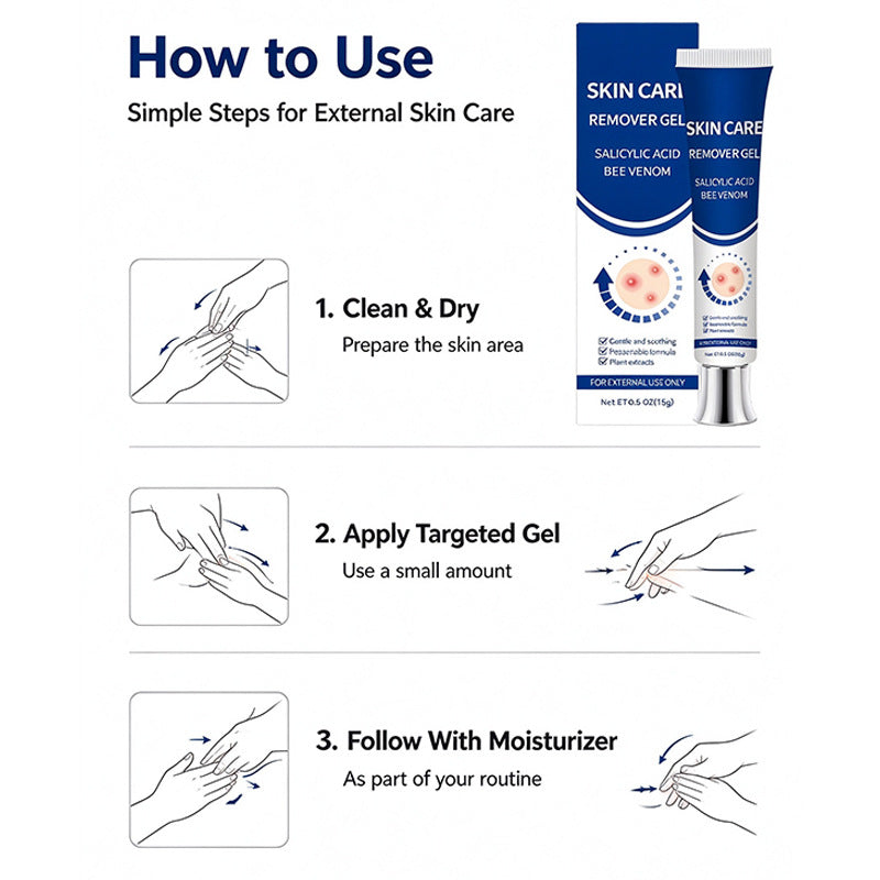 Exterior skin care gel teemdrop