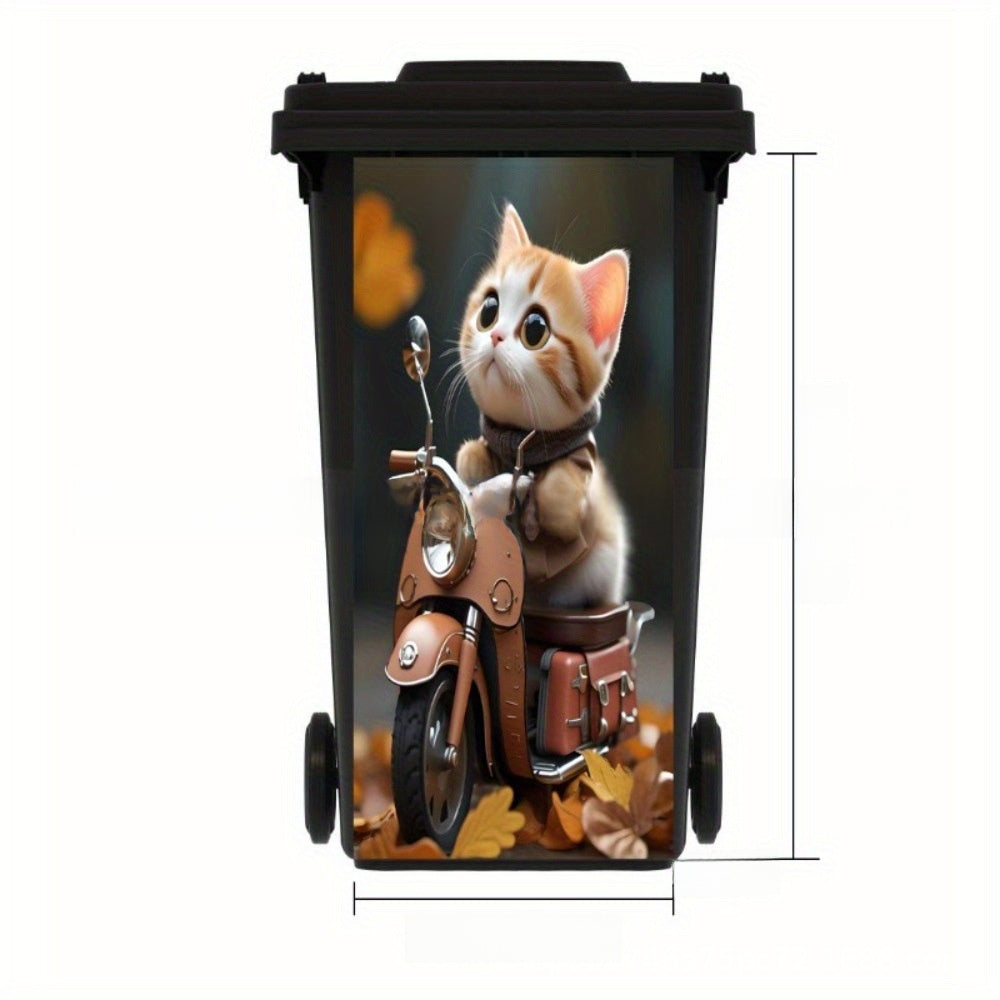 Self-Adhesive Waterproof Vinyl Trash Can Sticker teemdrop