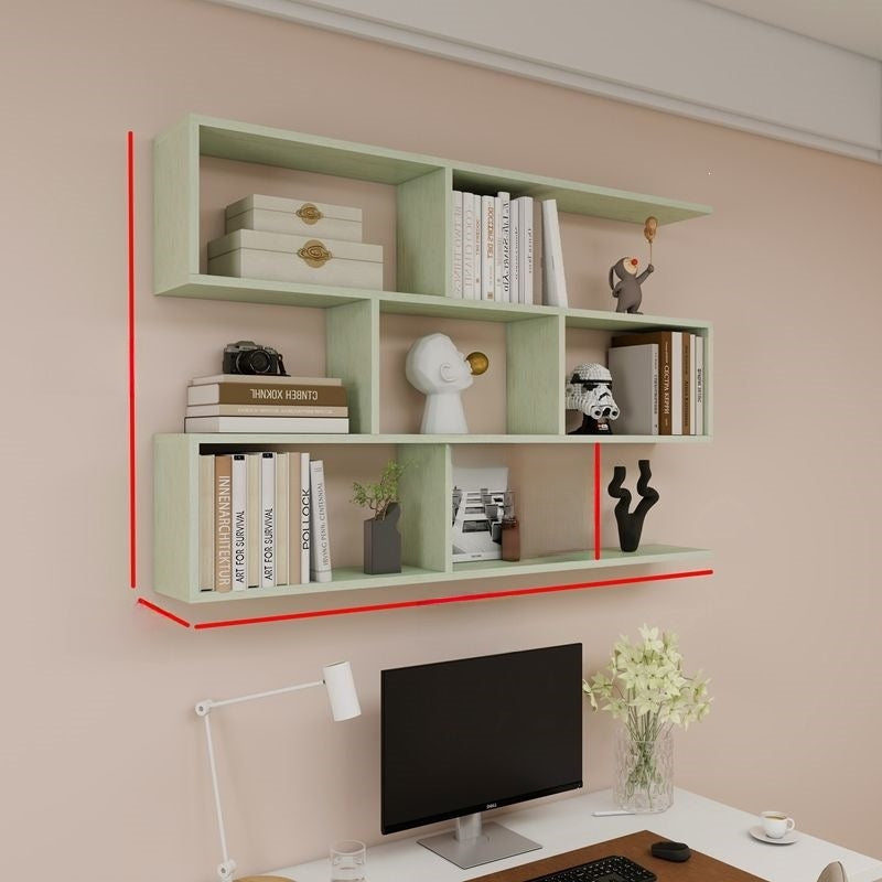 Modern 3-Tier Wall Mounted Particleboard Storage Shelf Rack teemdrop