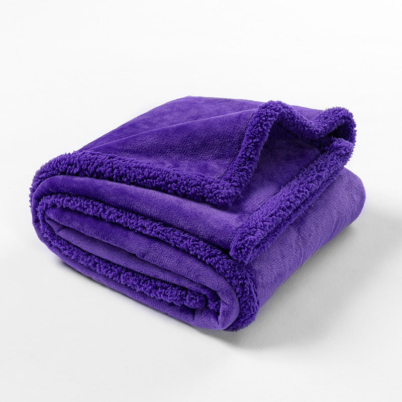 Waterproof Double-Sided Fleece Pet Blanket Machine Washable Thickened Comfort Mat teemdrop