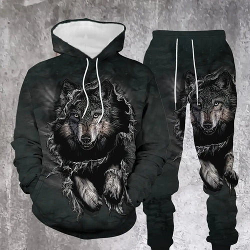Printed Hooded Sweatshirt for Men