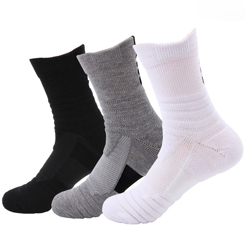 Shock-absorbing high-top sports socks teemdrop
