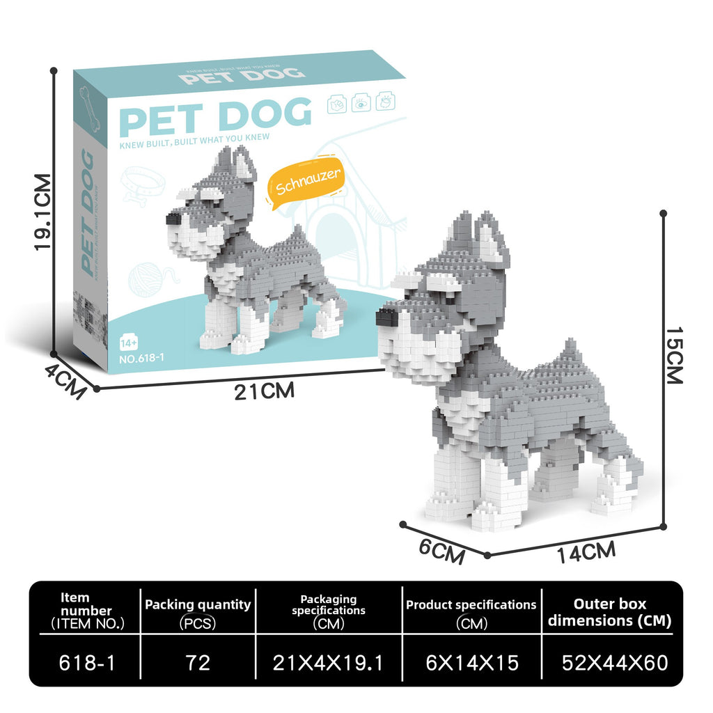 Dog Breed Building Block teemdrop