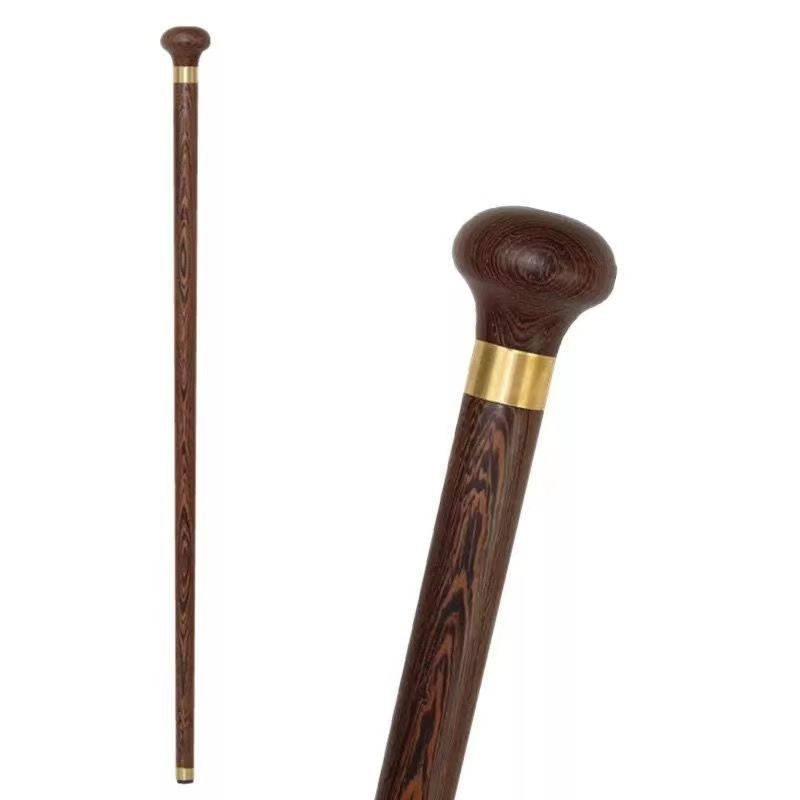 Wooden Three-Section Folding Walking Stick