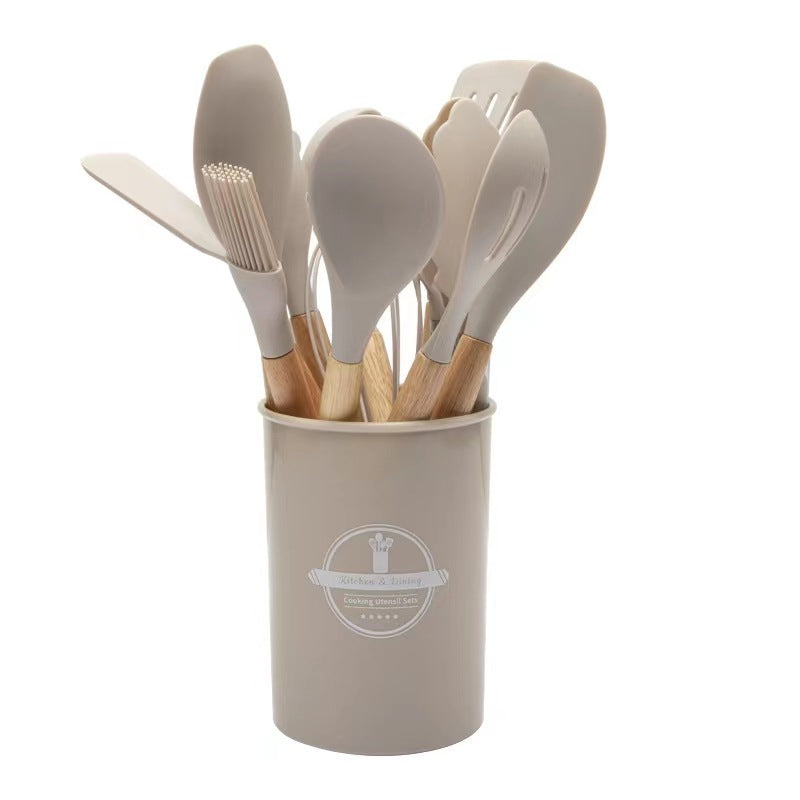 Wooden Handle Silicone Kitchenware