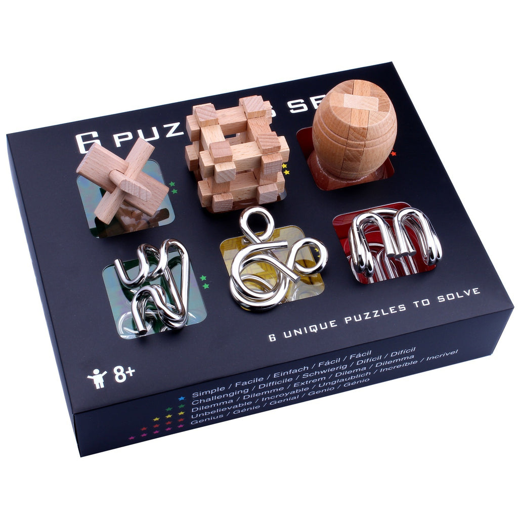 Nine-Link Puzzle Kongming Lock Intellectual Unlocking Brain Teaser Set for Kids teemdrop